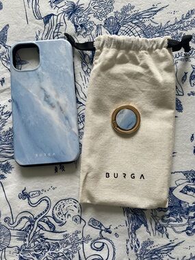 Burga Fluffy Clouds iPhone 13 Case with Matching Ring Holder